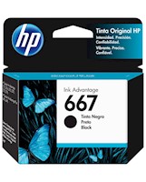 Cartucho de tinta HP 667 negra Original (3YM79AL)